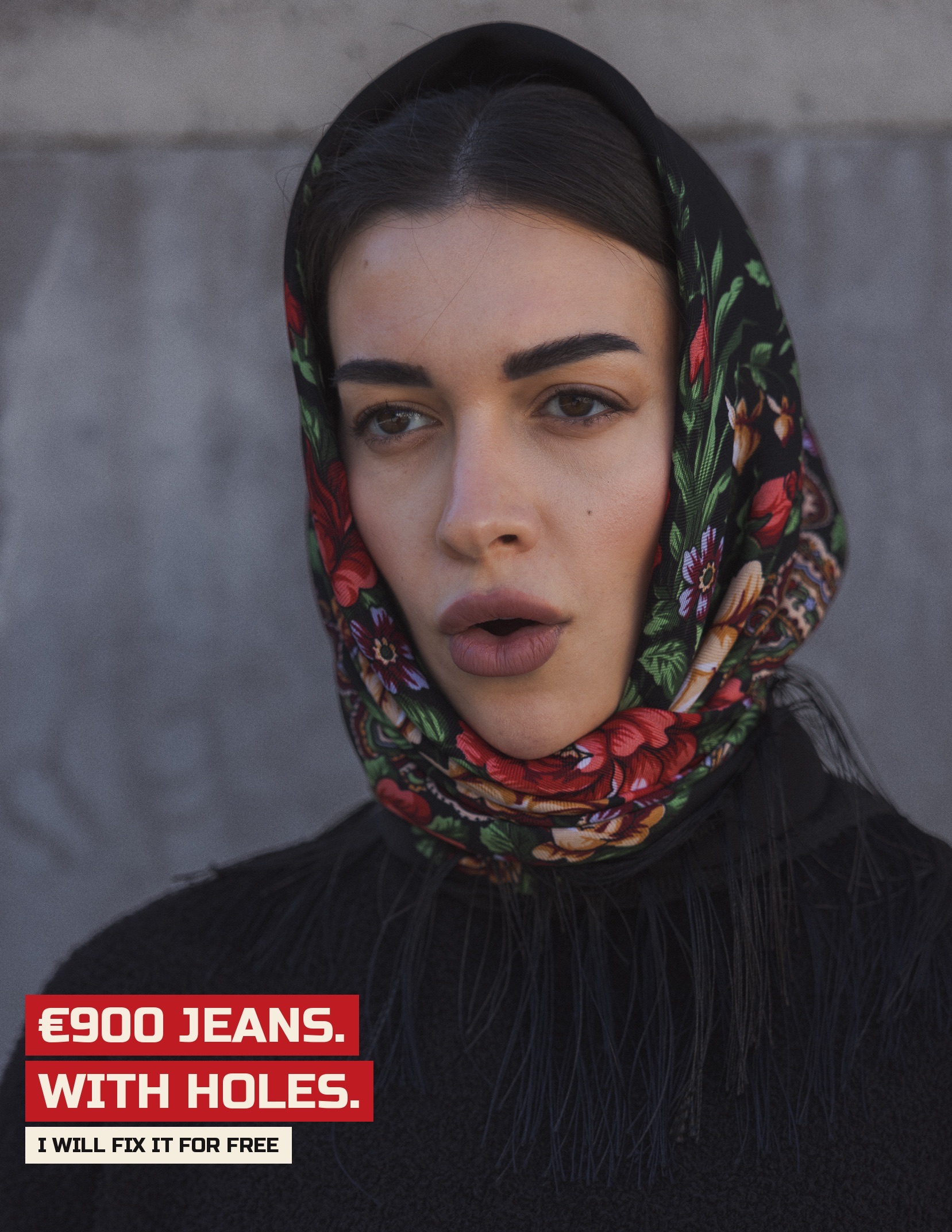 '€900 jeans. With holes. I will fix it for free.'