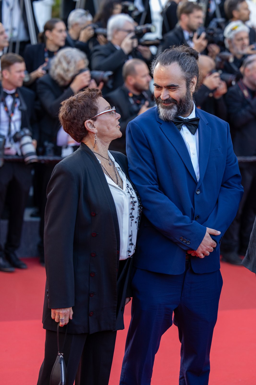 Ricardo Villavicencio with Dustin Yellin's mother