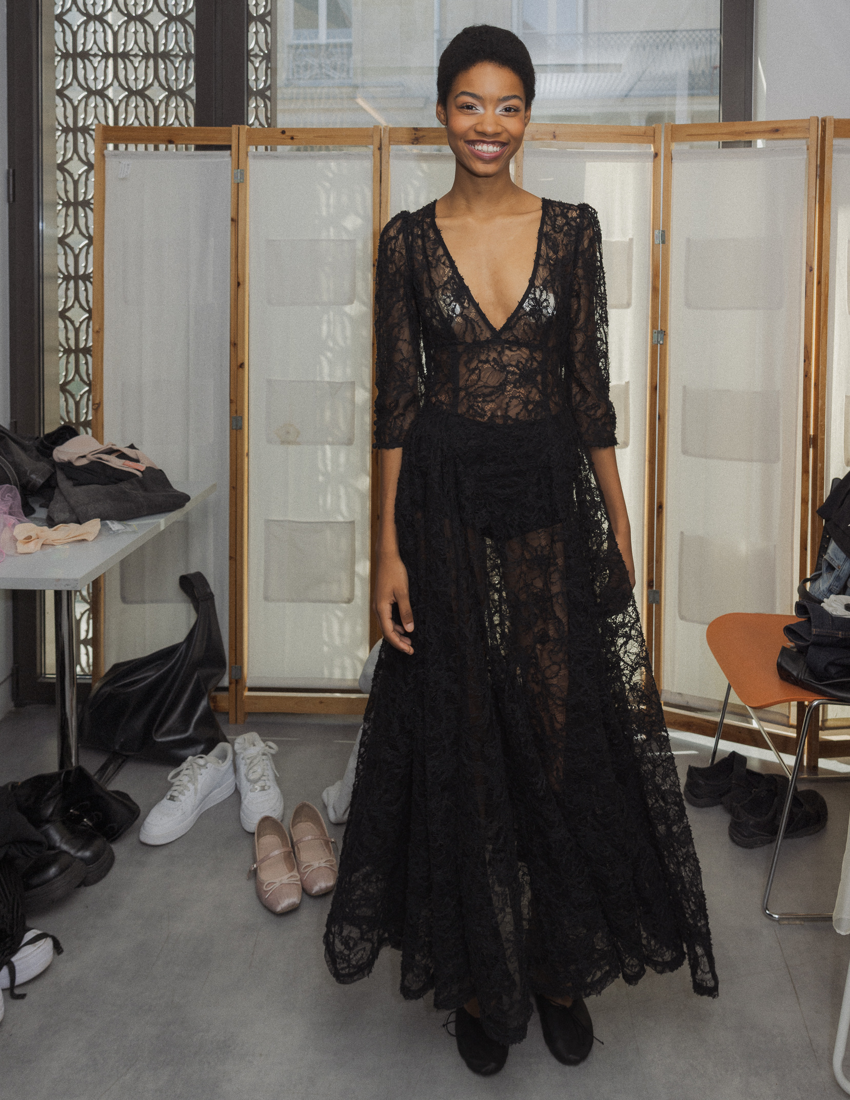 Wild Rose and Sparrow SS27 backstage, Paris Fashion Week